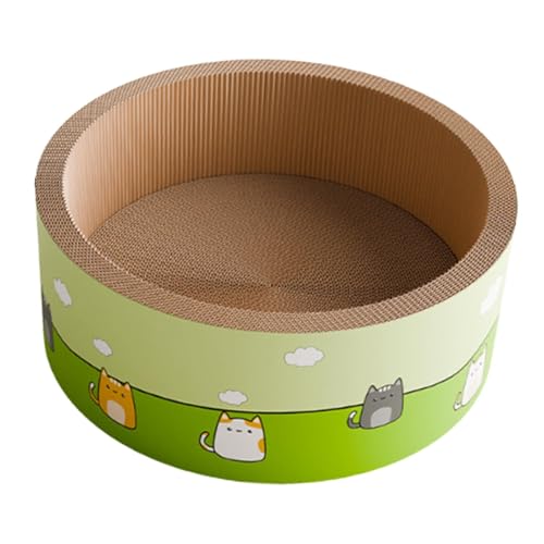 Sharplace Katzenkratzschale, Katzenkratz-Loungebett, atmungsaktive Wellpappe, Haustierbedarf, Kratzunterlage für Katzenkätzchen im Sommer, Runden von Sharplace