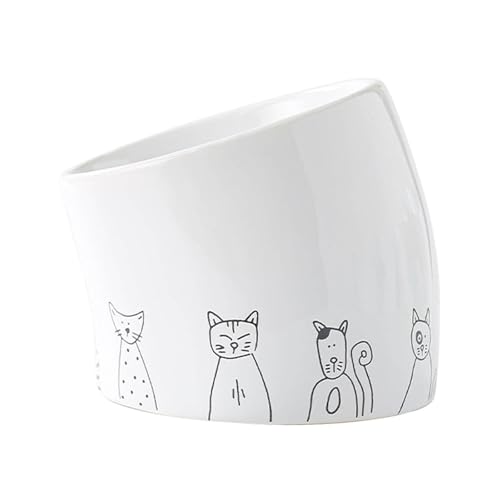 Sharplace Katzennapf aus, Wassernapf, praktisch, stilvoll, modern, platzsparend, Nackenschutz, Katzenfutterspender für Welpen, Katzen und kleine, Gekippt Sharplace Katzennapf aus, Wassernapf, praktisch, stilvoll, modern, platzsparend, Nackenschutz, Katzenfutterspender für Welpen, Katzen und kleine, Gekippt von Sharplace