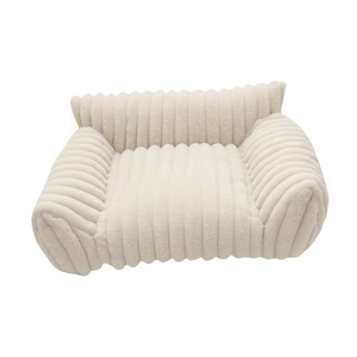 Sharplace Katzensofabett, Haustiercouchbett, Dekoration, vielseitig, leicht zu reinigen, rutschfeste Unterseite zum Schlafen, für kleine Hunde, Hauskatzen, Weiß Sharplace Katzensofabett, Haustiercouchbett, Dekoration, vielseitig, leicht zu reinigen, rutschfeste Unterseite zum Schlafen, für kleine Hunde, Hauskatzen, Weiß von Sharplace