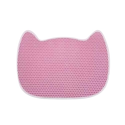 Sharplace Katzenstreu-Matte, doppellagig, Teppich für Katzenklo, verschleißfest, langlebig, Wabenlöcher, Streufänger, Streu-Auffangmatte, Katzenstreu-Matte, ROSA Sharplace Katzenstreu-Matte, doppellagig, Teppich für Katzenklo, verschleißfest, langlebig, Wabenlöcher, Streufänger, Streu-Auffangmatte, Katzenstreu-Matte, ROSA von Sharplace