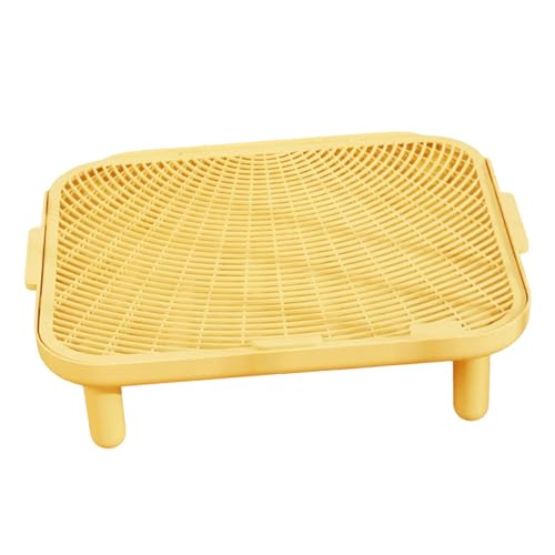 Sharplace Katzenstreu-Rampen-Fangmatte, große Kapazität, abnehmbare Beine, rutschfeste Fangrampenmatte, Katzentoilettenstufe für Terrasse, Balkon, Terrasse, Groß von Sharplace
