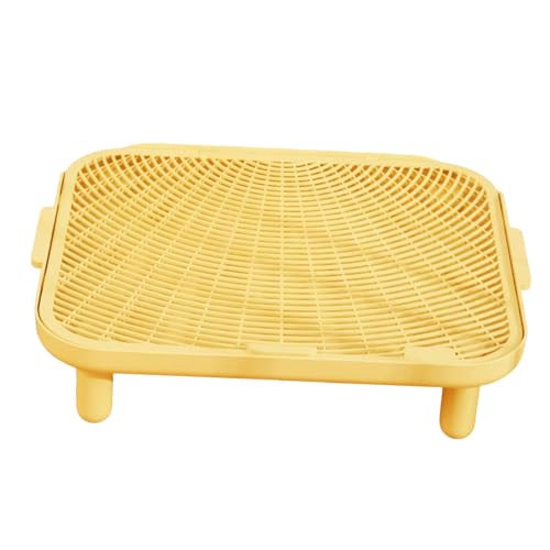 Sharplace Katzenstreu-Rampen-Fangmatte, große Kapazität, abnehmbare Beine, rutschfeste Fangrampenmatte, Katzentoilettenstufe für Terrasse, Balkon, Terrasse, Mittel von Sharplace