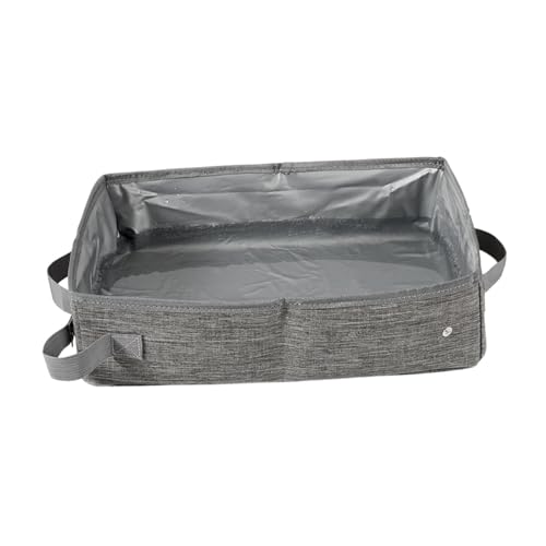 Sharplace Katzenstreubox Kätzchen Toilette einfach zu verwenden Oxford Stoff Leichter sparen Kein Leckage wasserdichte Katzenstreublech faltbar, Gray L Sharplace Katzenstreubox Kätzchen Toilette einfach zu verwenden Oxford Stoff Leichter sparen Kein Leckage wasserdichte Katzenstreublech faltbar, Gray L von Sharplace