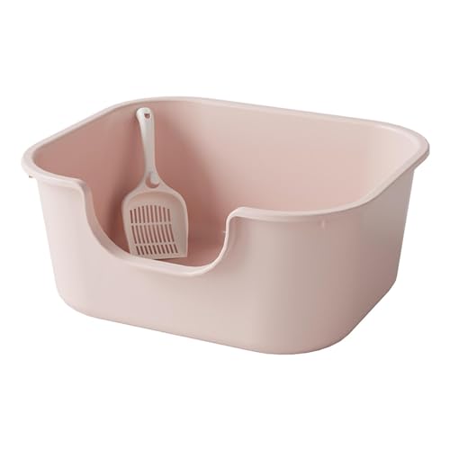 Sharplace Katzentoilette, Katzentoilette mit hoher Seite, spritzwassergeschützt, Katzentoiletten, Oben offene Haustiertoilette für kleine und große Katzen, Rosa Sharplace Katzentoilette, Katzentoilette mit hoher Seite, spritzwassergeschützt, Katzentoiletten, Oben offene Haustiertoilette für kleine und große Katzen, Rosa von Sharplace