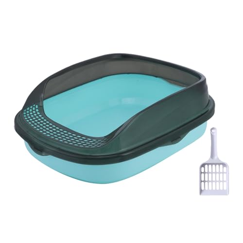 Sharplace Katzentoilette, Sandkasten, Bettpfanne, Töpfchen, Toilette, halbgeschlossen, für Reisen, Oben offen, Katzentoilette, Katzentoilette für kleine, hellblau groß Sharplace Katzentoilette, Sandkasten, Bettpfanne, Töpfchen, Toilette, halbgeschlossen, für Reisen, Oben offen, Katzentoilette, Katzentoilette für kleine, hellblau groß von Sharplace