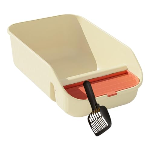 Sharplace Katzentoilette für Hauskatzen mit Schaufel, Tierbedarf, Bettpfanne, Behälter, halbgeschlossen, Oben offen, hohe Seiten, für Kätzchen, Hamster, Beige Sharplace Katzentoilette für Hauskatzen mit Schaufel, Tierbedarf, Bettpfanne, Behälter, halbgeschlossen, Oben offen, hohe Seiten, für Kätzchen, Hamster, Beige von Sharplace
