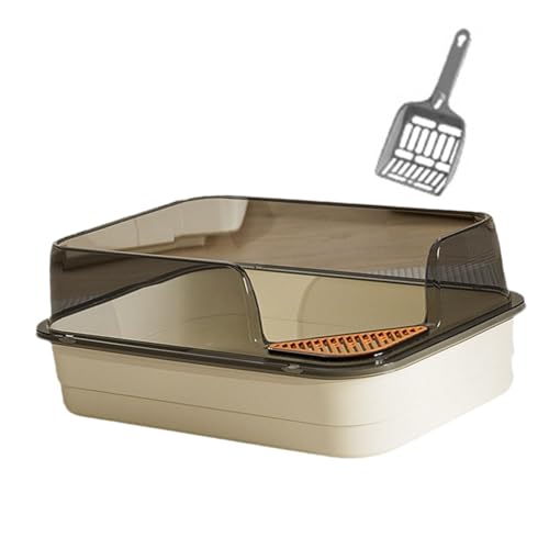 Sharplace Katzentoilette für Kätzchen, Hauskatzen, Katzenstreubehälter, Katzentoilette mit hohen Seiten, Haustierbedarf, Katzentoilette, Sandkasten, extra groß, Weiß Sharplace Katzentoilette für Kätzchen, Hauskatzen, Katzenstreubehälter, Katzentoilette mit hohen Seiten, Haustierbedarf, Katzentoilette, Sandkasten, extra groß, Weiß von Sharplace