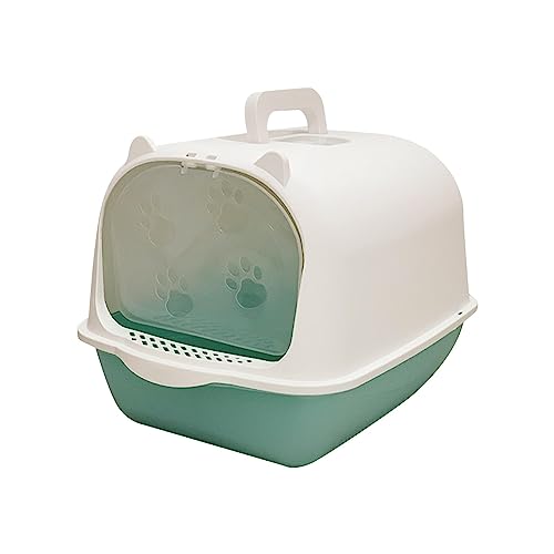 Sharplace Katzentoilette mit Abnehmbarer Haube, geschlossene Katzentoilette, leicht zu reinigen, hoher Rand, Grün Weiß Sharplace Katzentoilette mit Abnehmbarer Haube, geschlossene Katzentoilette, leicht zu reinigen, hoher Rand, Grün Weiß von Sharplace