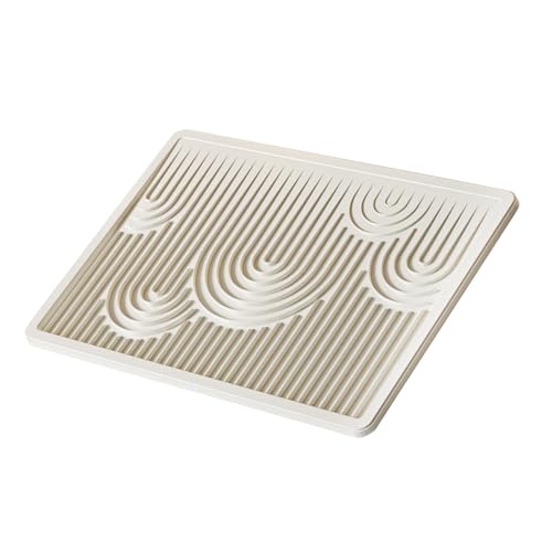 Sharplace Katzentoilettenmatte, Katzenstreufangmatte, Toilettenunterlage für Katzen, rutschfeste Trittunterlage für Kätzchen, wasserdicht, für Badezimmer von Sharplace
