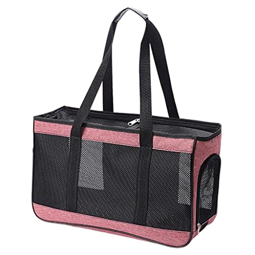 Sharplace Katzentransporttasche Reisetasche mit weichen, tragbare Sicherheitsschnalle mit Reißverschlüssen für den Besuch Tierarzt, ROSA von Sharplace