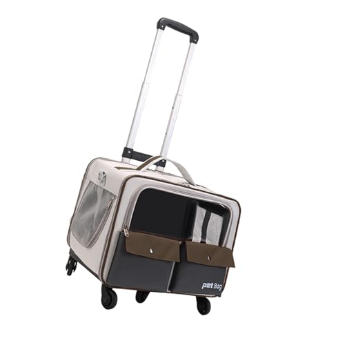 Sharplace Katzentrolley-Tasche, Haustier-Reisetasche, atmungsaktiv, große Kapazität, Handtasche, Haltbarkeit, Haustiertragetasche, Hunderucksack für kleine, Kaffeefarbe Sharplace Katzentrolley-Tasche, Haustier-Reisetasche, atmungsaktiv, große Kapazität, Handtasche, Haltbarkeit, Haustiertragetasche, Hunderucksack für kleine, Kaffeefarbe von Sharplace