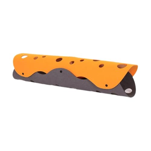 Sharplace Katzentunnelspielzeug, Haustiertunnelröhre, bequemes Spielen, 60 x 35 cm, leichtes Haustiernest, Betthöhle zum Vergnügen, Verstecken, Spielzubehör, Orangegrau Sharplace Katzentunnelspielzeug, Haustiertunnelröhre, bequemes Spielen, 60 x 35 cm, leichtes Haustiernest, Betthöhle zum Vergnügen, Verstecken, Spielzubehör, Orangegrau von Sharplace