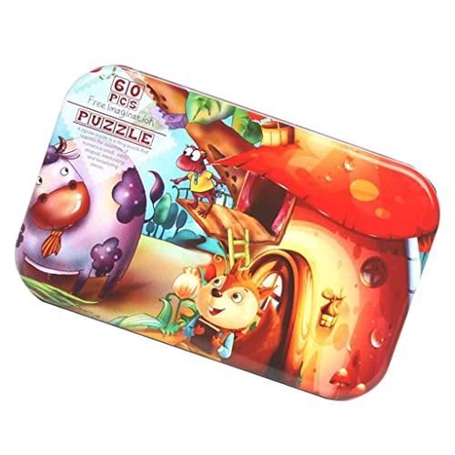 Sharplace Kinder Holzpuzzle Set mit Aufbewahrungsbox - Waldtiere, 2 STK von Sharplace