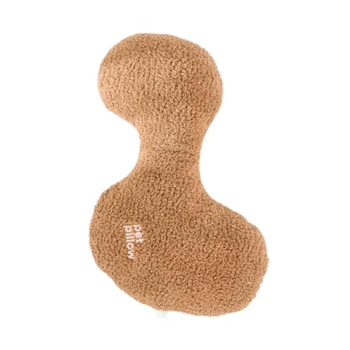 Sharplace Kissen für Katzen, Trainingsspielzeug für drinnen, Kuscheltier, maschinenwaschbar, für Hunde und Katzen, einzigartig geformtes, Braun Sharplace Kissen für Katzen, Trainingsspielzeug für drinnen, Kuscheltier, maschinenwaschbar, für Hunde und Katzen, einzigartig geformtes, Braun von Sharplace
