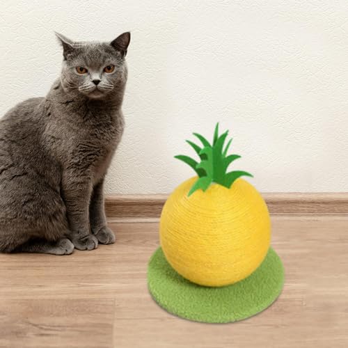 Sharplace Kratzbaum für Katzen, Katzenkratzball, interaktives Spielzeug, Schleifklaue, verschleißfest, zum Schutz von Trainingsmöbeln, Kratzspielzeug, Gelb Sharplace Kratzbaum für Katzen, Katzenkratzball, interaktives Spielzeug, Schleifklaue, verschleißfest, zum Schutz von Trainingsmöbeln, Kratzspielzeug, Gelb von Sharplace