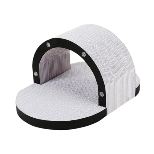 Sharplace Kratzbett Katzenbett Loungebett Kratzbrett Anti-rutsch Atmungsaktive Wellpappe Katzenhaus Sofa Möbelschutz für Katzen Innenbereich 43cmx30cmx23cm von Sharplace