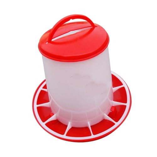 Sharplace Kükenfutterspender, Futterspender, große Kapazität, tragbar, Geflügelfutterspender, Futtereimer für kleine Geflügelküken, Vögel, Hinterhof, 6 Kg von Sharplace