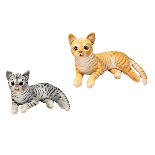 Sharplace Kuscheliges Kissen, Katze, Plüschspielzeug, Natürliches Design von Sharplace