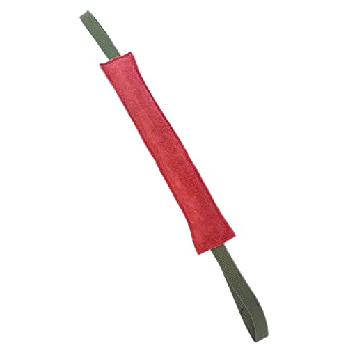 Sharplace Langlebiges Hundebiss-Zugspielzeug beißhülsen-Stab-Trainings-beißkissen-Seil-Kauspielzeug mit 2 Griffstöcken für mittelgroße bis große -Hunde , 6,7 cm von Sharplace