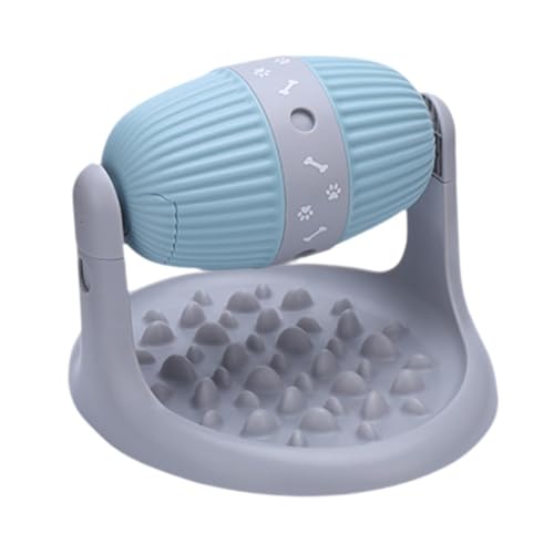 Sharplace Langsame Feeder Bowl Toy Roller Multifunktional einstellbare Höhe Hunde Puzzle Spielzeug Interaktiver Hund Spielzeug für Hunde Welpe Haustier, Blau von Sharplace