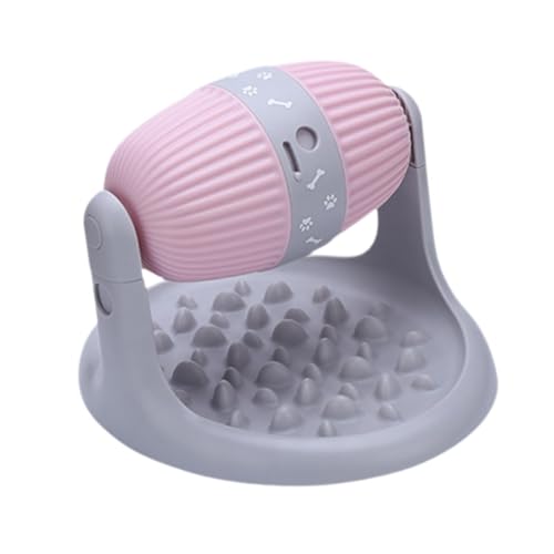 Sharplace Langsame Feeder Bowl Toy Roller Multifunktional einstellbare Höhe Hunde Puzzle Spielzeug Interaktiver Hund Spielzeug für Hunde Welpe Haustier, Rosa von Sharplace
