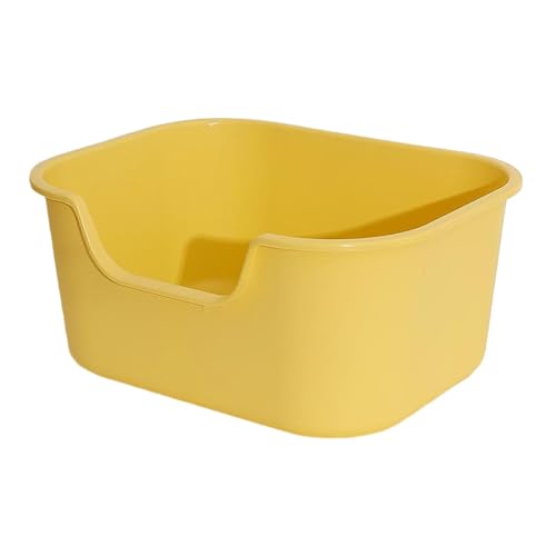 Sharplace Offene Haustiertoilette, Katzentoilette mit hohen Seiten, Kätzchen-Töpfchen-Toilette, Katzentoilette, Bettpfanne, Haustier-Katzen-Toilette, Sandkasten, Gelb Sharplace Offene Haustiertoilette, Katzentoilette mit hohen Seiten, Kätzchen-Töpfchen-Toilette, Katzentoilette, Bettpfanne, Haustier-Katzen-Toilette, Sandkasten, Gelb von Sharplace