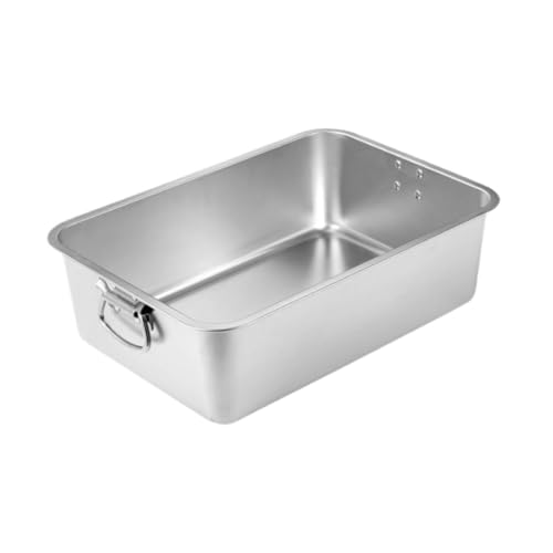 Sharplace Offene Katzentoilette, Katzentoilette, Edelstahl-Bettpfanne für Haustiere, antihaftbeschichtet, für Haustiere, spritzwassergeschützt, M Sharplace Offene Katzentoilette, Katzentoilette, Edelstahl-Bettpfanne für Haustiere, antihaftbeschichtet, für Haustiere, spritzwassergeschützt, M von Sharplace