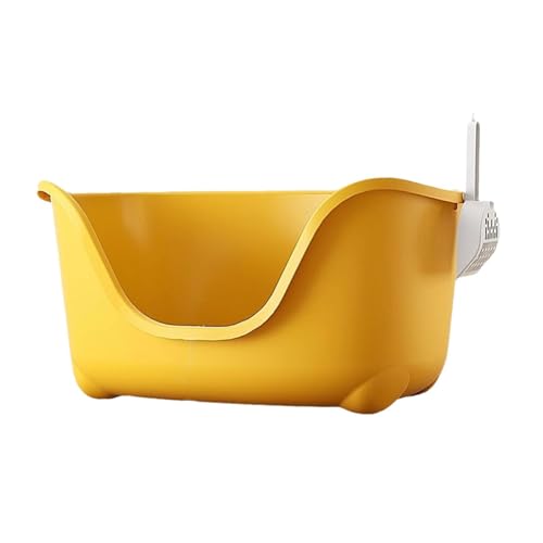 Sharplace Offene Katzentoilette, Katzentoilette, Leicht zu Reinigen, Waschbar, Katzentoilette, Sandkasten für, Gelb Sharplace Offene Katzentoilette, Katzentoilette, Leicht zu Reinigen, Waschbar, Katzentoilette, Sandkasten für, Gelb von Sharplace
