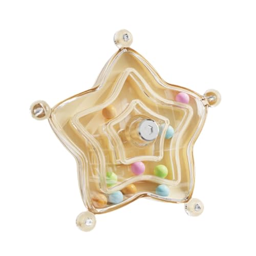 Sharplace Papageien Rotary Wheel Rassel Vogel Papagei Cage Toy Interaktive Spiele -Anreicherung Spielzeug für Conures Brewgies kleine mittelgroße Vögel, Gelb von Sharplace