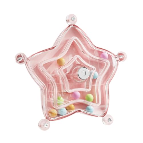Sharplace Papageien Rotary Wheel Rassel Vogel Papagei Cage Toy Interaktive Spiele -Anreicherung Spielzeug für Conures Brewgies kleine mittelgroße Vögel, Rosa von Sharplace