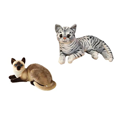 Sharplace Plüschkissen für Katzenliebhaber - Realistisches Design, weiche Füllung, StilI von Sharplace
