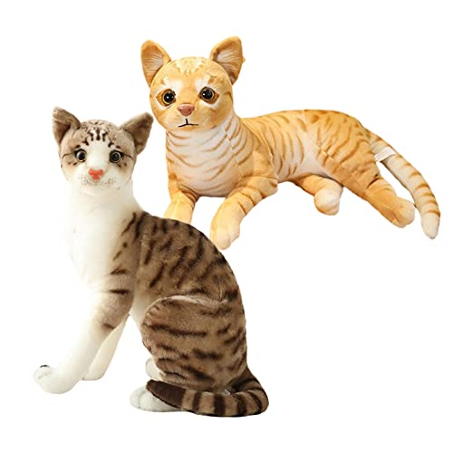 Sharplace Plüschkissen für Katzenliebhaber - Realistisches Design, weiches Material, Stil B von Sharplace