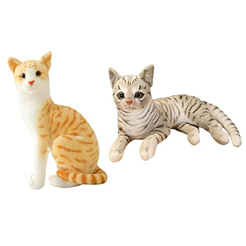 Sharplace Plüschkissen für Katzenliebhaber - Realistisches Design, weiches Material, StilF von Sharplace