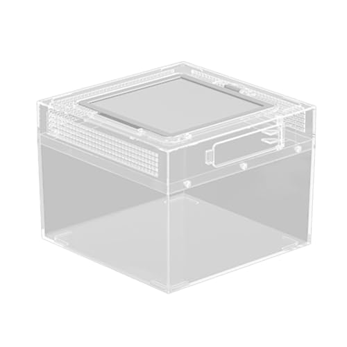 Sharplace Reptilien-Terrarium-Behälter, tragbar, durchsichtig, Schildkrötentank, transparenter Reptilienkäfig, Reptilien-Futterbox für, S Sharplace Reptilien-Terrarium-Behälter, tragbar, durchsichtig, Schildkrötentank, transparenter Reptilienkäfig, Reptilien-Futterbox für, S von Sharplace