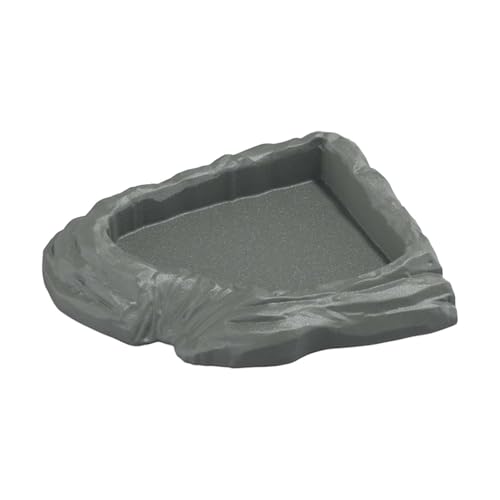 Sharplace Reptilien-Wasser, Eck-Reptilien-Futter, Wasser, Mehrzweck-Terrarium- für Schildkröten, Chamäleons, halbaquatische Schlangen, Grau Sharplace Reptilien-Wasser, Eck-Reptilien-Futter, Wasser, Mehrzweck-Terrarium- für Schildkröten, Chamäleons, halbaquatische Schlangen, Grau von Sharplace