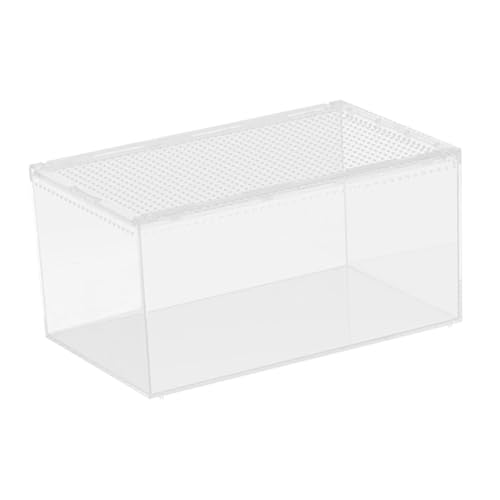 Sharplace Reptilienzuchtbox, Gehegekäfig, tragbar, atmungsaktiv, Reptilien-Terrarium, Tierlebensraum, Käfig für Chamäleons, Schlangen, Behälter, 40cmx25cmx20cm Sharplace Reptilienzuchtbox, Gehegekäfig, tragbar, atmungsaktiv, Reptilien-Terrarium, Tierlebensraum, Käfig für Chamäleons, Schlangen, Behälter, 40cmx25cmx20cm von Sharplace