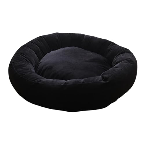 Sharplace Rundes Katzenbett, Donut-Bett, weich, für den Innenbereich, bequem, für Herbst und Winter, Haustier-Katzennest, Hundekissen für Zwergspitz, Hunde, Black L Sharplace Rundes Katzenbett, Donut-Bett, weich, für den Innenbereich, bequem, für Herbst und Winter, Haustier-Katzennest, Hundekissen für Zwergspitz, Hunde, Black L von Sharplace