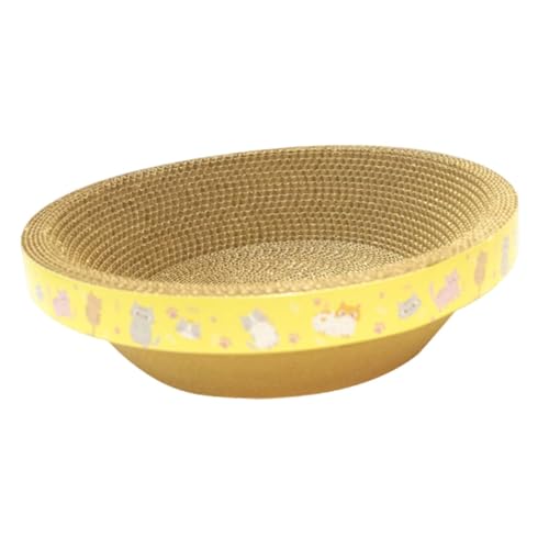 Sharplace Rundes Katzenkratzbett, Wellpappe, Kratzbrett für Hauskatzen, Möbelschutzmatte, Kratzunterlage, Nest für Heimtierbedarf, M Sharplace Rundes Katzenkratzbett, Wellpappe, Kratzbrett für Hauskatzen, Möbelschutzmatte, Kratzunterlage, Nest für Heimtierbedarf, M von Sharplace