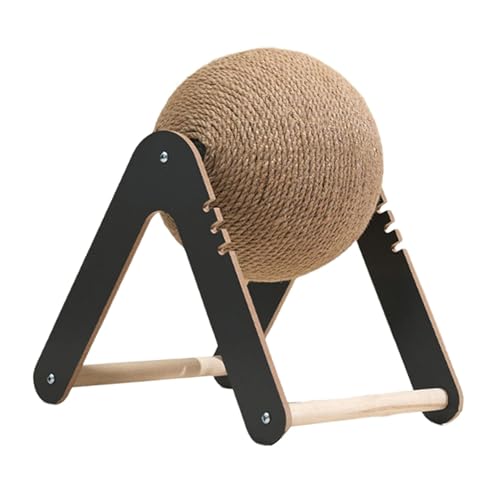 Sharplace Rundes Katzenkratzspielzeug, Laufrad, Multifunktions-Dekoration, Möbelschutz, Kratzball für Wohnzimmer, Wohnung, Black and L Sharplace Rundes Katzenkratzspielzeug, Laufrad, Multifunktions-Dekoration, Möbelschutz, Kratzball für Wohnzimmer, Wohnung, Black and L von Sharplace