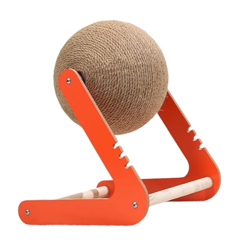 Sharplace Rundes Katzenkratzspielzeug, Laufrad, Multifunktions-Dekoration, Möbelschutz, Kratzball für Wohnzimmer, Wohnung, Orange and L Sharplace Rundes Katzenkratzspielzeug, Laufrad, Multifunktions-Dekoration, Möbelschutz, Kratzball für Wohnzimmer, Wohnung, Orange and L von Sharplace