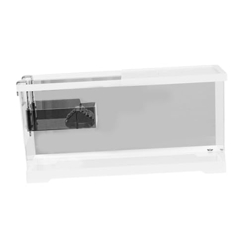 Sharplace Schildkrötenpanzer Schildkröte Gehege Starter Kit Bottom Drainage Fütterungskasten Reptilien Lebensraum Wasser Terrarium zum Ruhestand, Weiß, M W Platform and Lid von Sharplace