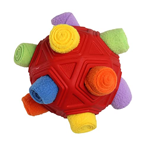Sharplace Schnüffelball für Hunde, Ball für Hunde, Regenbogen-Leckerli-Spender, fördert Futtersuchfähigkeiten, interaktives Hunde-Puzzlespielzeug, von Sharplace