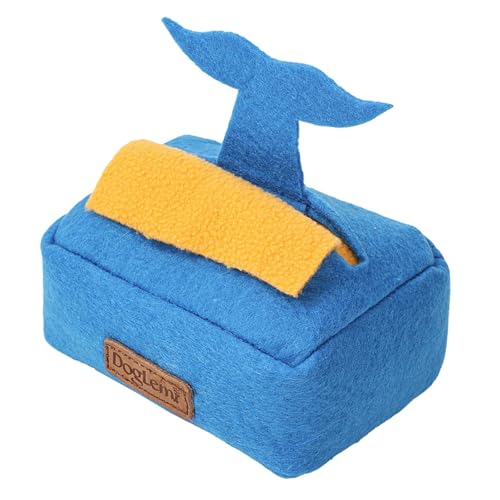 Sharplace Schnüffelspielzeug für Hunde, Schnüffelspielzeug, Leckerli-Anreicherungsspielzeug, Futterspiel gegen Langeweile, Taschentuchbox, Versteckspiel, Blau von Sharplace