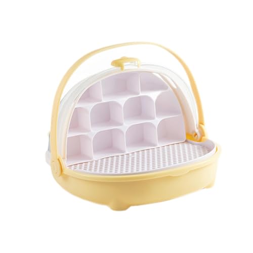 Sharplace Seidenraupen-Zuchtbox, Viewer, Entwicklungsspielzeug, transparent, tragbarer Tragegriff, Zuchtbehälter, Reptilien-Futterbox, Gelb Sharplace Seidenraupen-Zuchtbox, Viewer, Entwicklungsspielzeug, transparent, tragbarer Tragegriff, Zuchtbehälter, Reptilien-Futterbox, Gelb von Sharplace