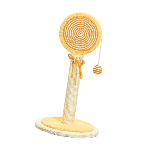 Sharplace Sisal-Kratzbaum für Katzen, praktisches Geschenk, süß für Kätzchen, dekorativer Möbelschutz, Haustierspielzeug in Form, Orange von Sharplace