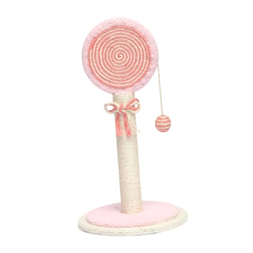 Sharplace Sisal-Kratzbaum für Katzen, praktisches Geschenk, süß für Kätzchen, dekorativer Möbelschutz, Haustierspielzeug in Form, Rosa von Sharplace