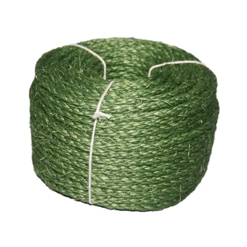Sharplace Sisal-Schnur-Seil, Katzenkratzbaum, Krallenkontrollspielzeug, langlebiges Baum-Kratzseil, Möbelschutz, Hanfseil, dick, 65 Fuß, Grün Sharplace Sisal-Schnur-Seil, Katzenkratzbaum, Krallenkontrollspielzeug, langlebiges Baum-Kratzseil, Möbelschutz, Hanfseil, dick, 65 Fuß, Grün von Sharplace