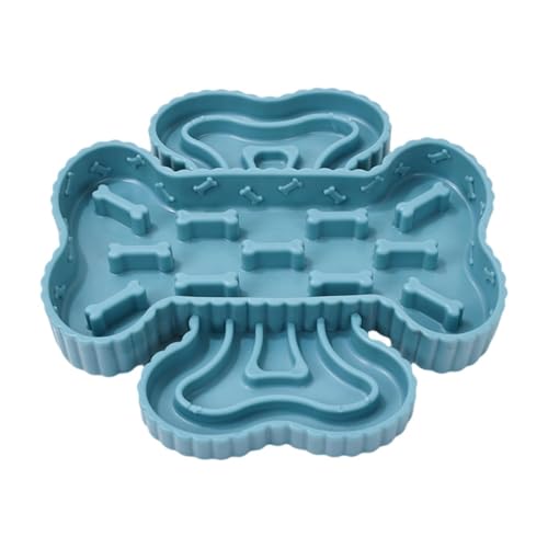 Sharplace Slow Feeder Bowl Slow Down Fressnapf Anti-Erstickungsschutz Haustierbedarf Kompaktes -Futtertablett für kleine und mittelgroße Hunde, Blau von Sharplace
