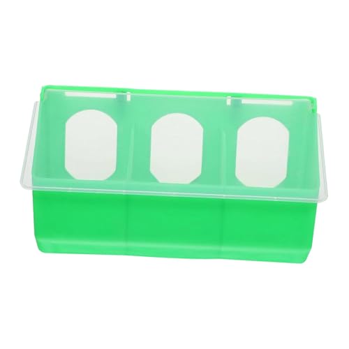 Sharplace Taubenfutterspender, Vogelfutter-Fütterungsbox zum Aufhängen, Dreiloch-Futternapf, Wasserfutterspender für Wellensittiche, Sittiche, Nymphensittiche, GrÜn Sharplace Taubenfutterspender, Vogelfutter-Fütterungsbox zum Aufhängen, Dreiloch-Futternapf, Wasserfutterspender für Wellensittiche, Sittiche, Nymphensittiche, GrÜn von Sharplace