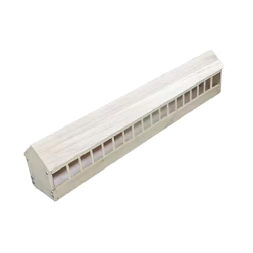 Sharplace Taubenfutterspender mit Mehreren Schlitzen, Behälter für Taubenbedarf, Futterspender aus, Hühnerfuttertrog für Vögel, Entenküken, 100 cm X 12.5 cm X von Sharplace
